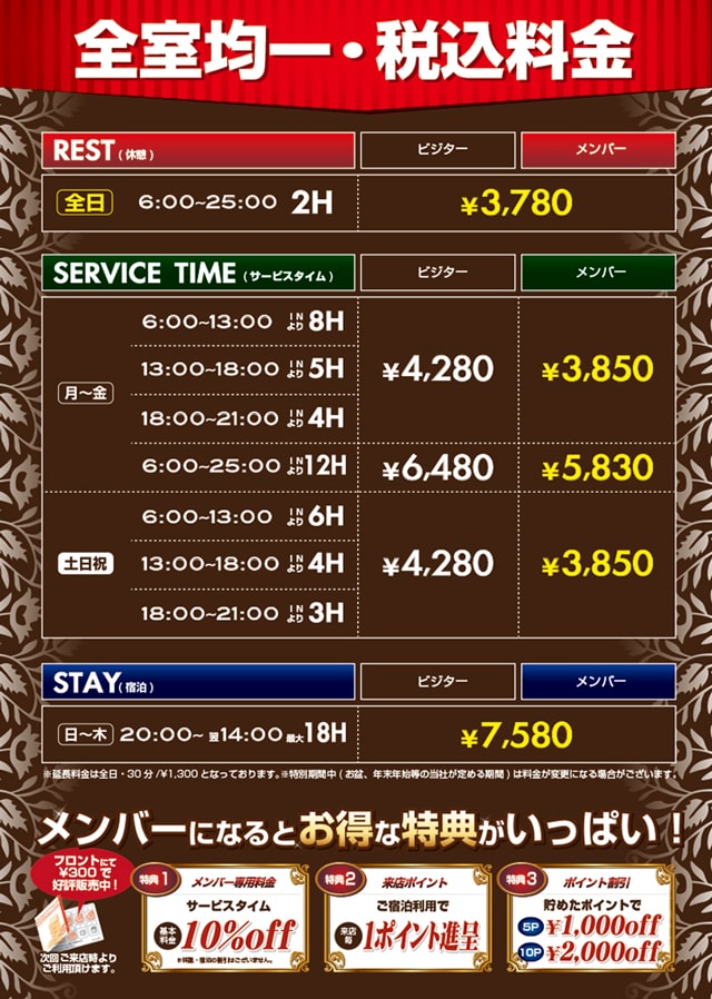 料金表